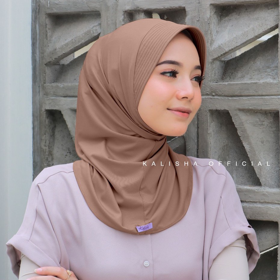 Jilbab Bergo Hamidah Size S Hijab Bergo Instan Pendek Jersey Premium Pet Antem Hijab Olahraga Adiba