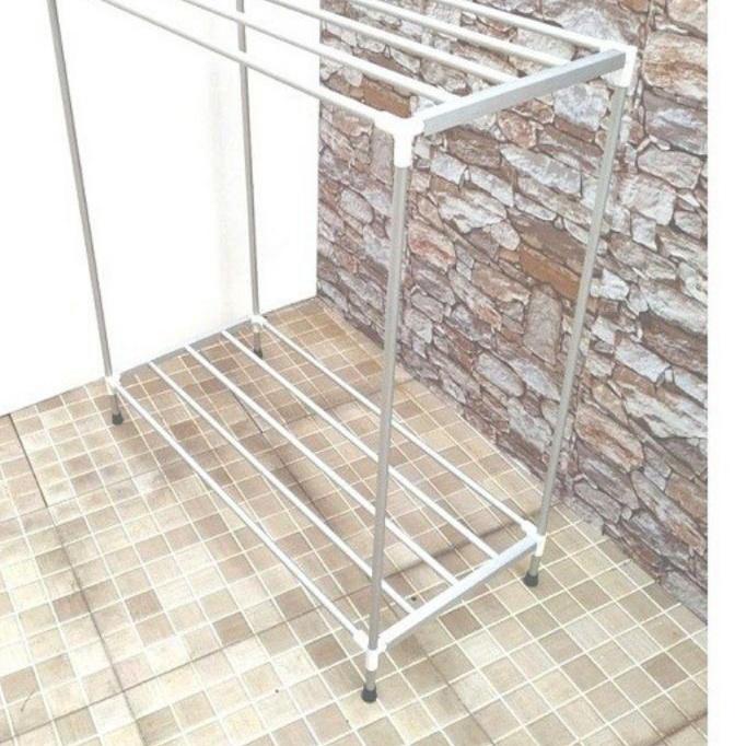 ❁ Jemuran handuk aluminium rak handuk berdiri 5 susun ✾
