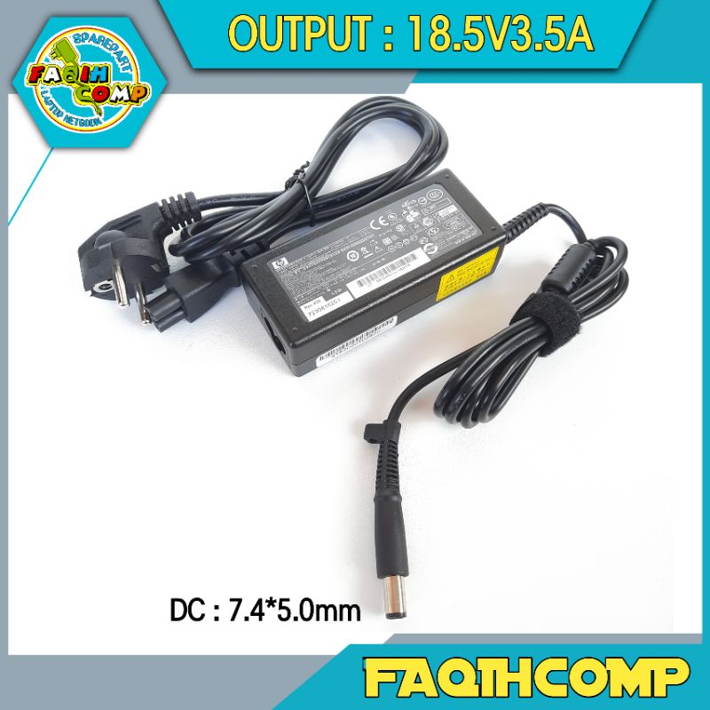 Adaptor Charger HP PROBOOK 430 G1, 430 G2, 440 G0, 440 G1 18.5V-3.5A 65W Jarum