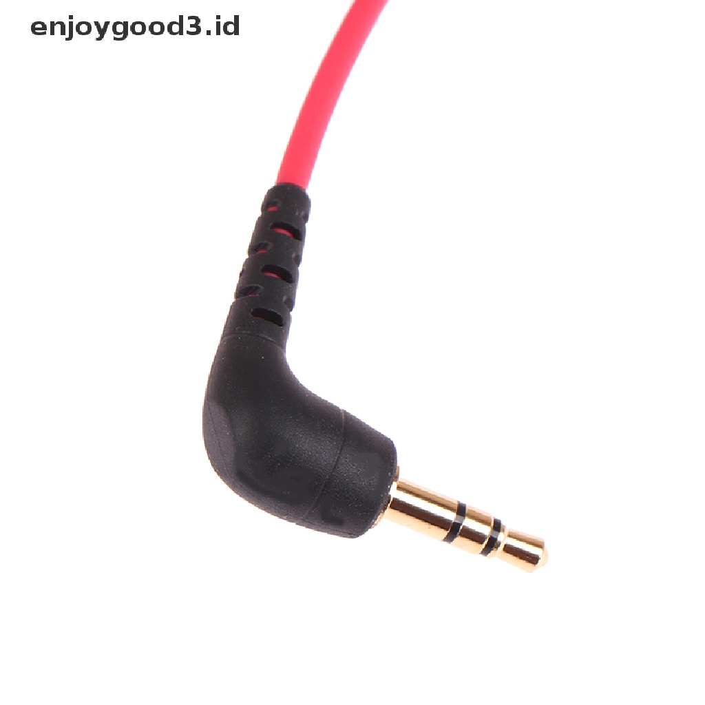 【 Rready Stock 】 3.5mm TRS to TRRS Microphone Cable Male to Male Right Angle Patch Adapter Cable （ ID ）