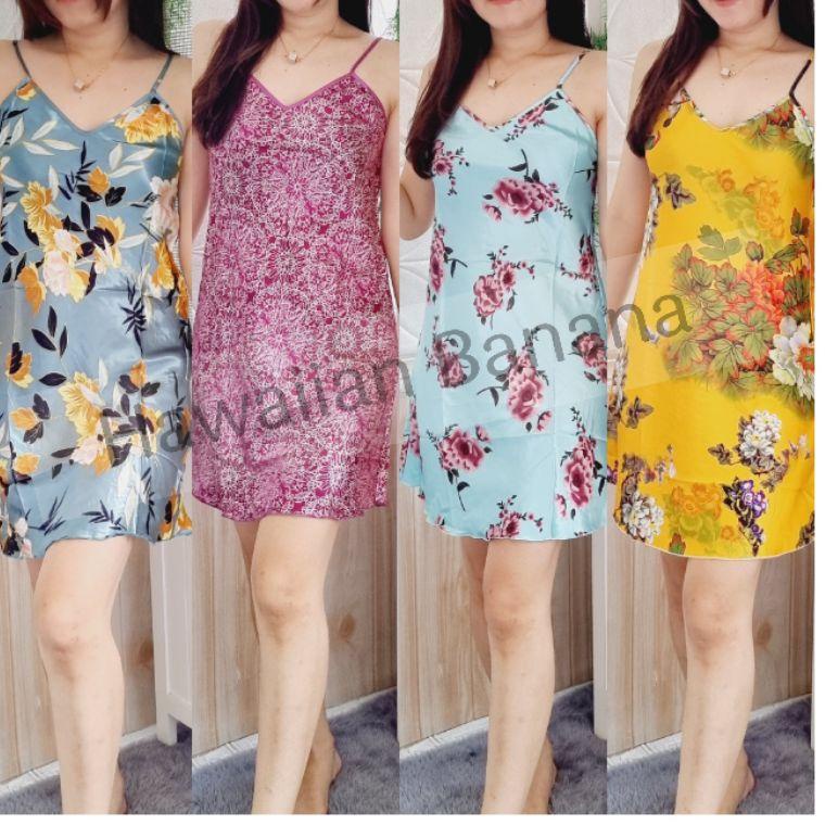 12.12 sale HB FO - DASTER SATIN SATU TALI IMPORT BANYAK MOTIF / BAJU TIDUR DASTER IMPORT MURAH / PAR