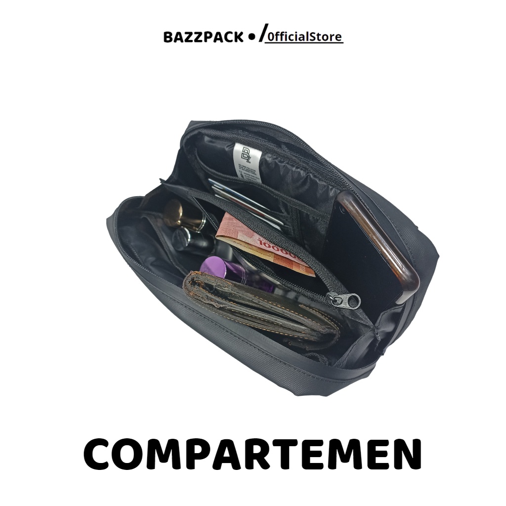 Bazzpack - Kenzi Slingbag Clutchbag Handbag Tas Slempang Pria Wanita Waterproof