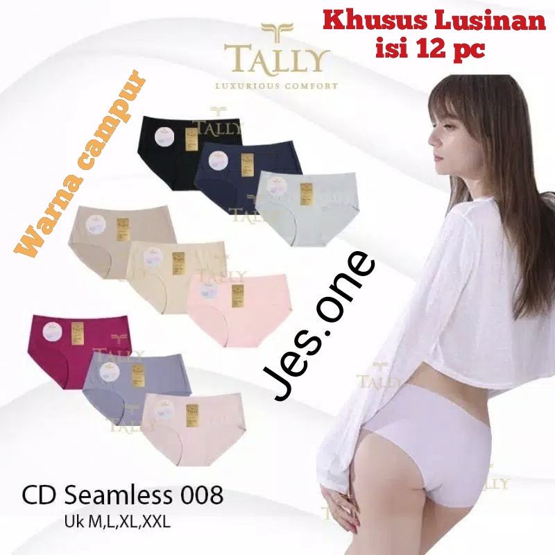 Tally 008 Khusus Lusinan CD Wanita Seamless Tanpa Jahitan TOKO KEANULOVA