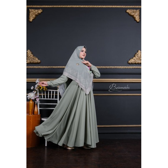 GAMIS ORY BERMERK PUSPITA SET SYARI