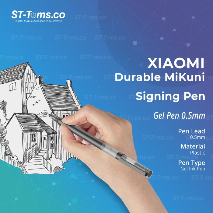 

BISA COD Mijia Gel Pen 0.5mm Super Durable MiKuni Japan Ink Signing Pen