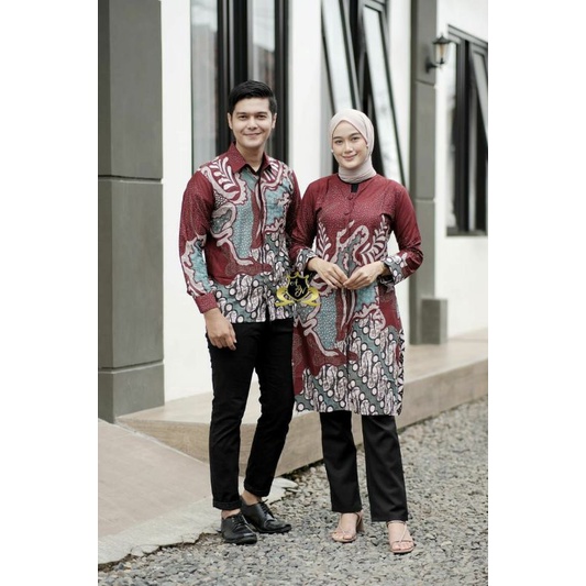 BATIK COUPLE TUNIK KEMEJA SERAGAM KANTOR BATIK GURU KATUN HALUS