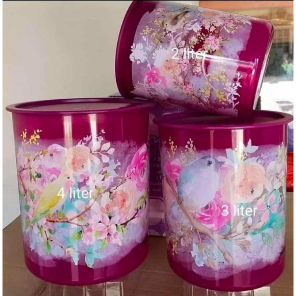 shabby chic canister -  mosaic canister SET