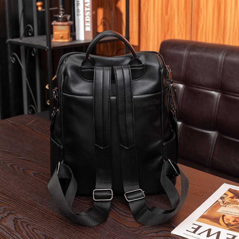 Tas Ransel Wanita Lala Kulit Tas Fashion Backpack Tas Sekolah Cewek Cocok Buat Hangout