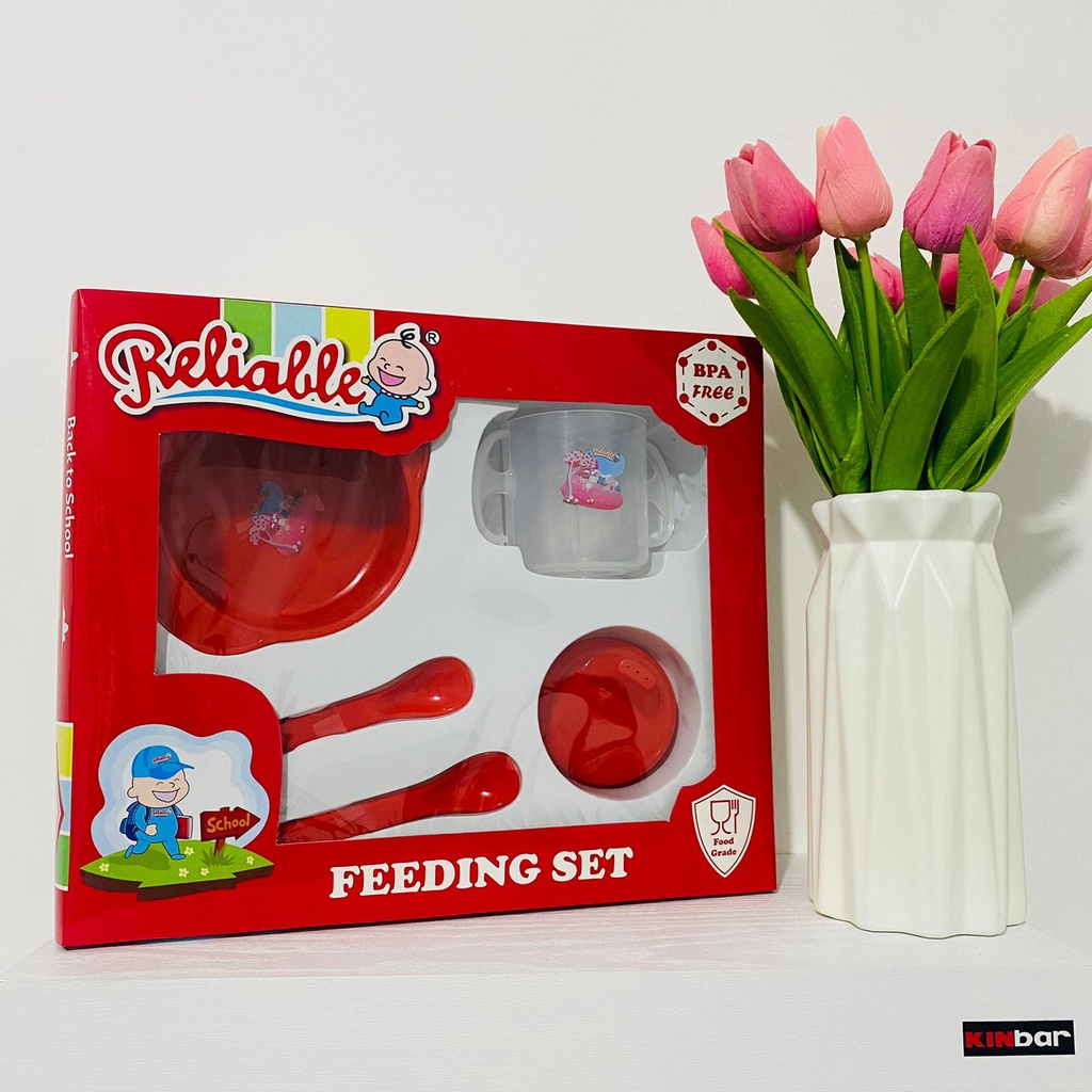 Set Alat Makan Bayi/Feeding Set 4in1 Reliable