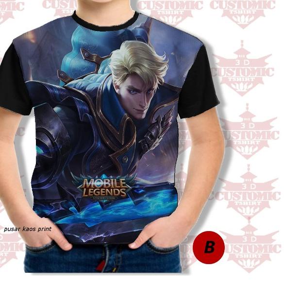 ✹ KAOS MOBILE LEGENDS ANAK - baju anak ALLUCARD - alucard all skin1 ☆