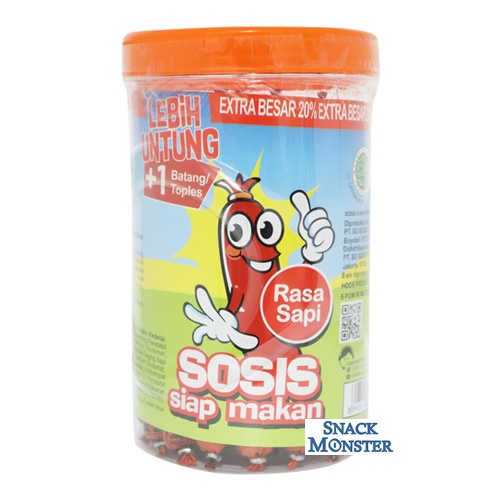 

Lezatoz_Genz Sosis So Nice Toples Sosis Siap Makan - Netto 25 Pcs X 21 Gr