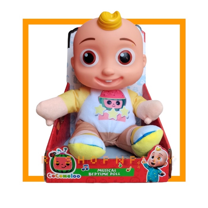 ✨ BISA COD ✨ Boneka Coco Melon Cocomelon jojo dengan lagu dan musik 30cm - cocomelon