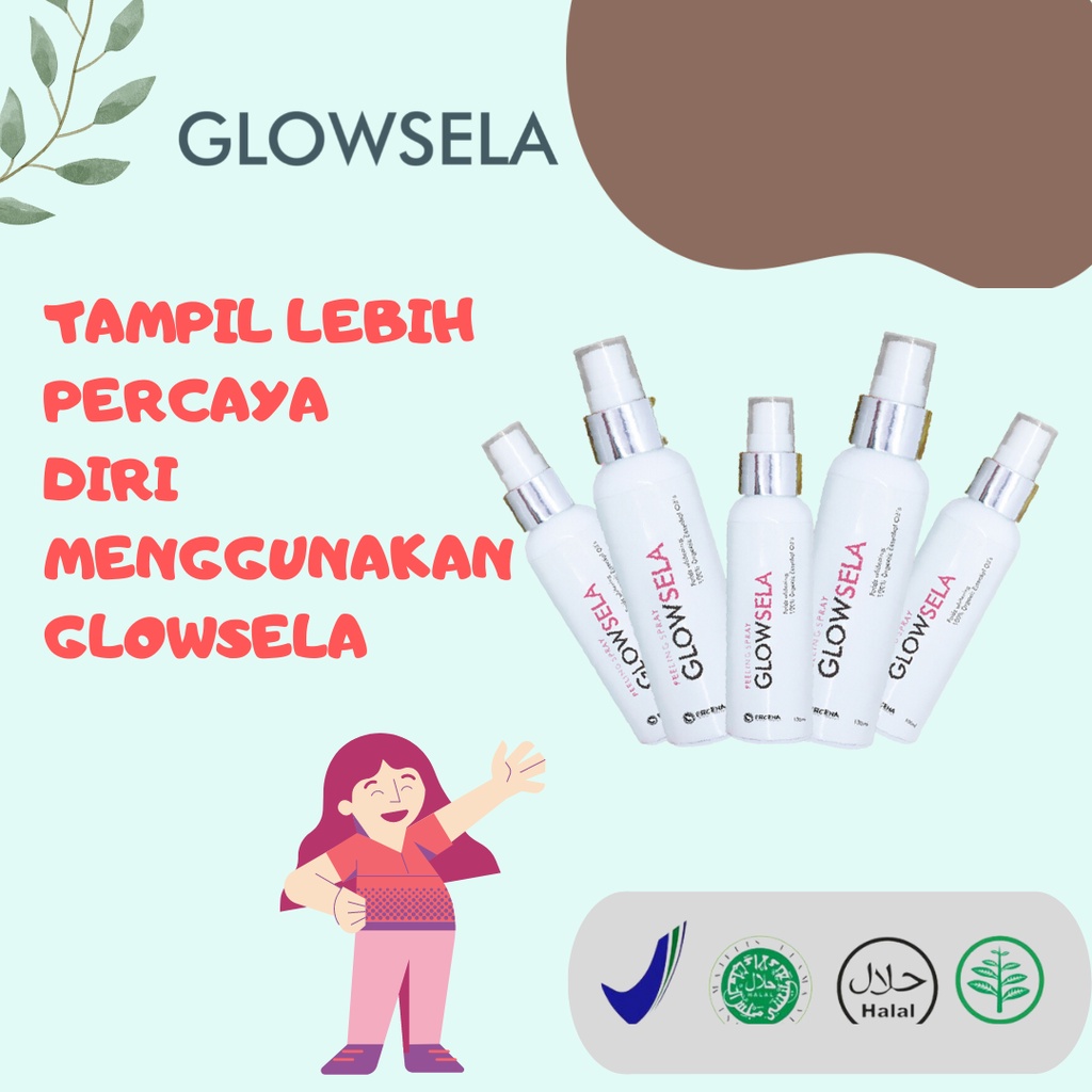 GLOWSELA peeling spray pemutih pencerah lipatan hitam ketiak pantat leher atasi strecthmark TERAMPUH