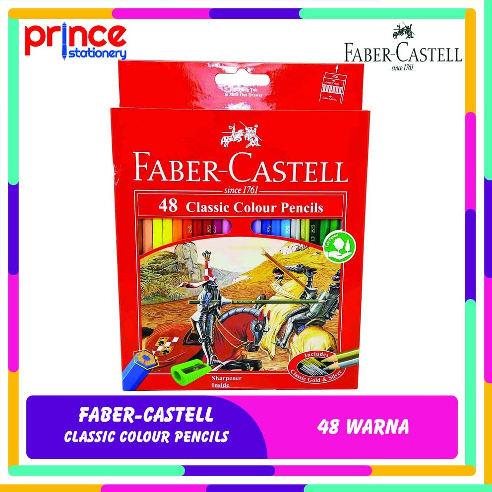 

C96 FABER-CASTELL CLASSIC COLOUR PENCIL 48 WARNA PANJANG PRODUK KEREN ↚