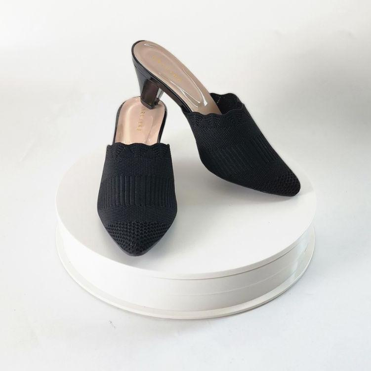 New Sale Arlaine - Yurika Sepatu Rajut Wanita / Heels Wanita Import / Heels Selop / Heels 5cm