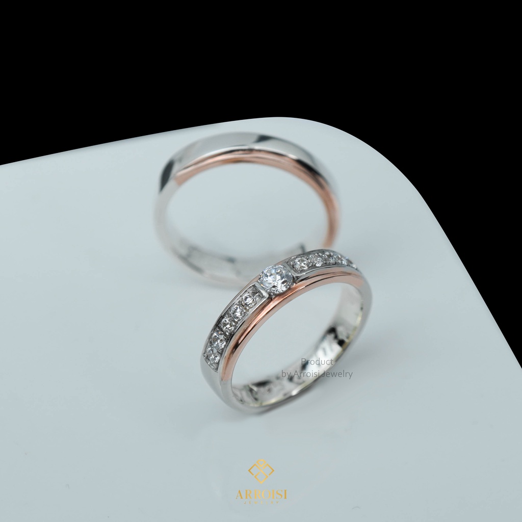 Cincin Nikah Jogja Emas Putih dan Platinum Cincin Kawin Custom Jogja