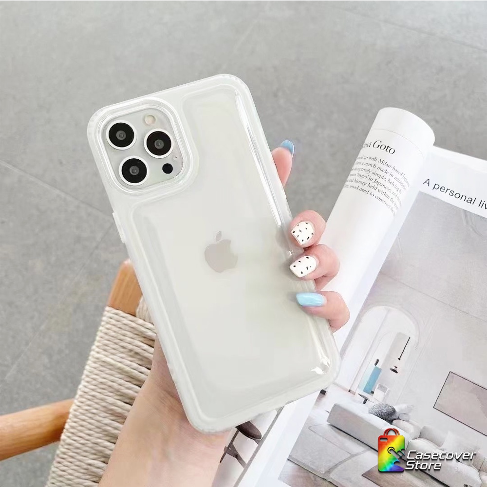 New! Pillow Case - Slicone Transparant For iPhone 6 6+ 7 8 7+ 8+ X XS XR XSMAX 11 12 13 14 Plus Pro Promax / Case iPhone / Casing iPhone