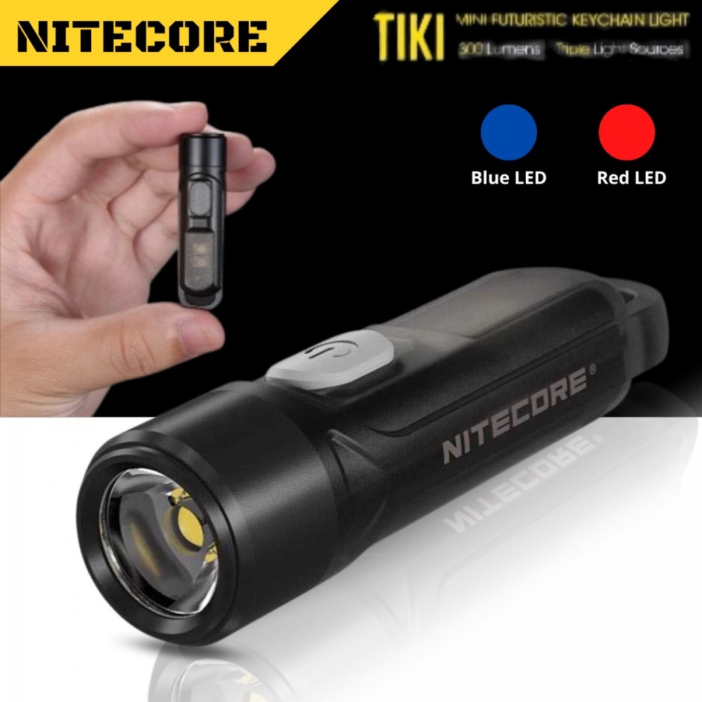 Nitecore TIKI LE Mini Senter LED OSRAM P8 300 Lumens