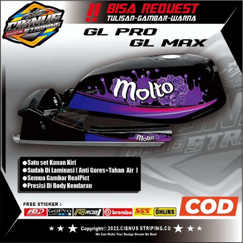 Striping Honda GL Pro ,Stiker Herex GL max GL Pro