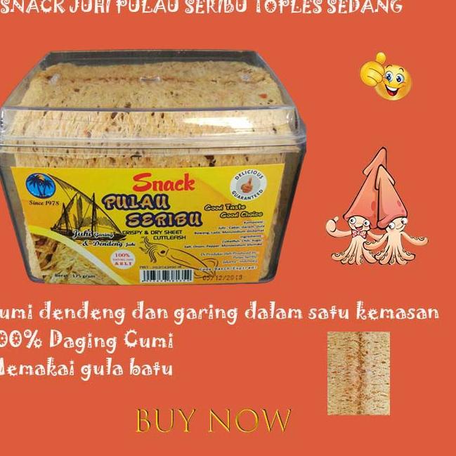 

✯ Snack juhi pulau seribu toples sedang makanan kecil cemilan juhi ☆