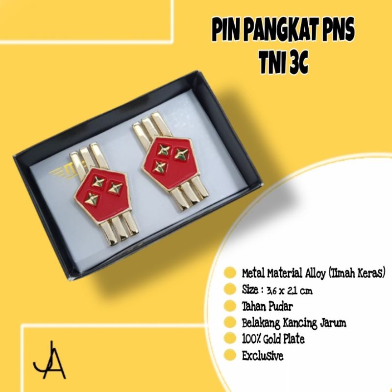PIN PANGKAT PNS TNI 3C BREVET PANGKAT PNS TNI 3C BRIVET