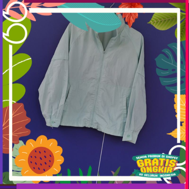 ON SALE CUMA 30 RIBU (NON VOUCHER) JAKET RUN SENAM ZUMBA JOGGING HARINGTON CASUAL 06 BERBAHAN PARASU