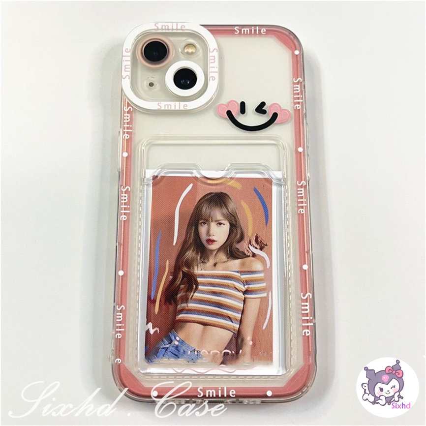 Redmi Note 12 11s 10s 11 10 9 8 12Pro Redmi 12C 10C 10A 10 9C A1 A1+ 9T 9A 9 Xiaomi 12 Lite 11 Lite 11T Pro Poco C40 M3 X5 X3Pro NFC Card Holder Case Ins Smiley Face Couple Stripe Phone Cover