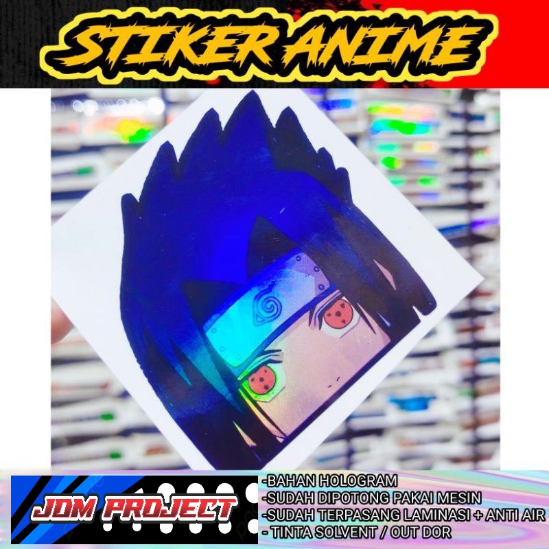 

Stiker anime sasuke HOLOGRAM