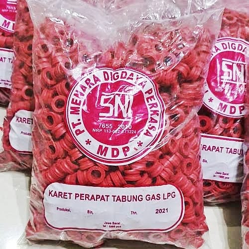 KARET MERAH TABUNG GAS LPG Berkualitas, Sertifikasi SNI / Karet Sil Tabung Gas / Karet Merah Tabung Gas