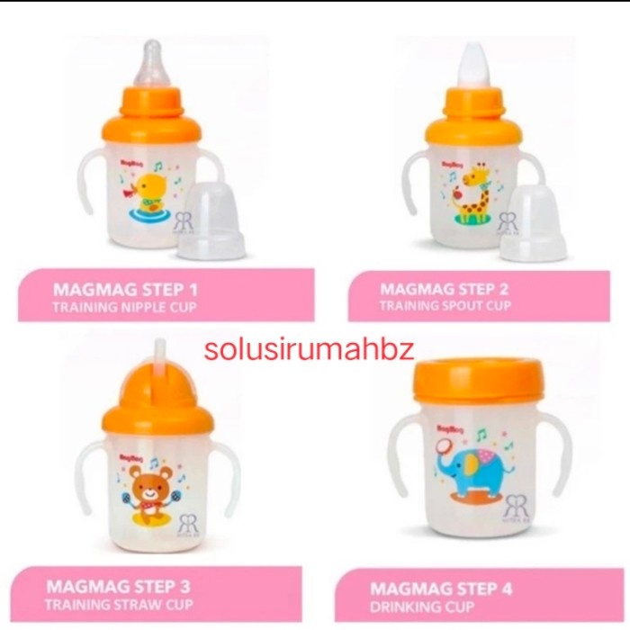 botol bayi magmag training cup drinking pigeon mag mag step anak - step 1 nipple c