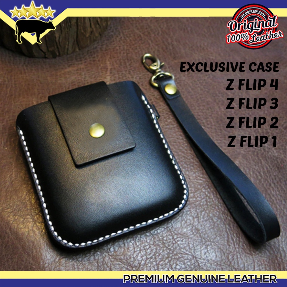 CASE SAMSUNG Z FLIP 4, Z FLIP 3, Z FLIP 2 EXCLUSIVE LEATHER CASE