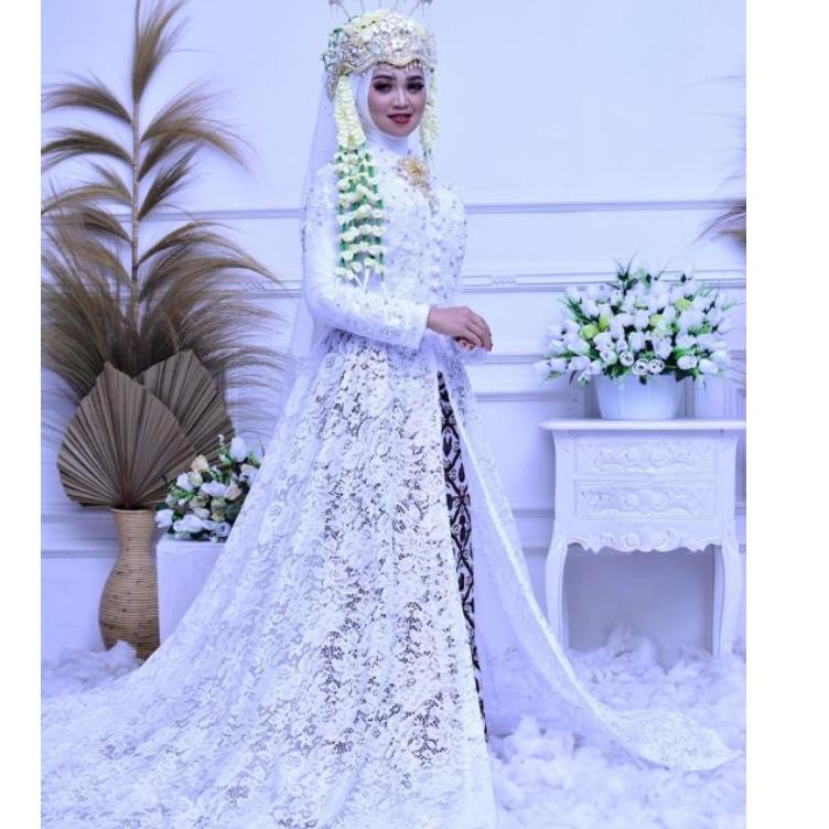 Recomended BAJU AKAD/KEBAYA AKAD EKOR/ BAJU NIKAH GAUN NIKAH/ GAUN PENGANTIN/ BAJU PENGANTIN