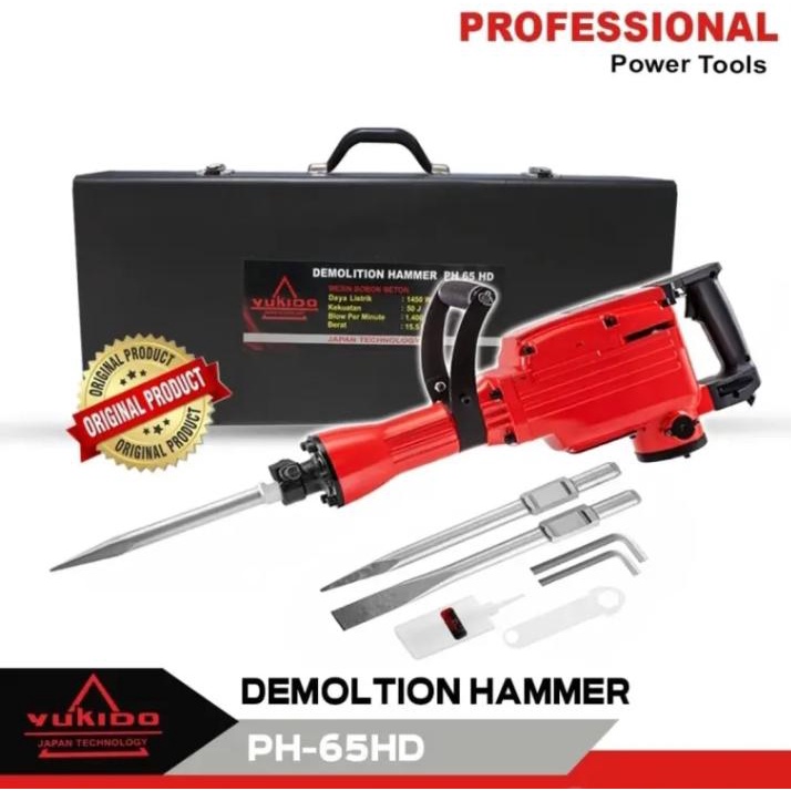 Jack Hammer YUKIDO PH-65 Jack drill penghancur beton hammer demolition BOR BOBOK BETON BOR BOBOK TEM