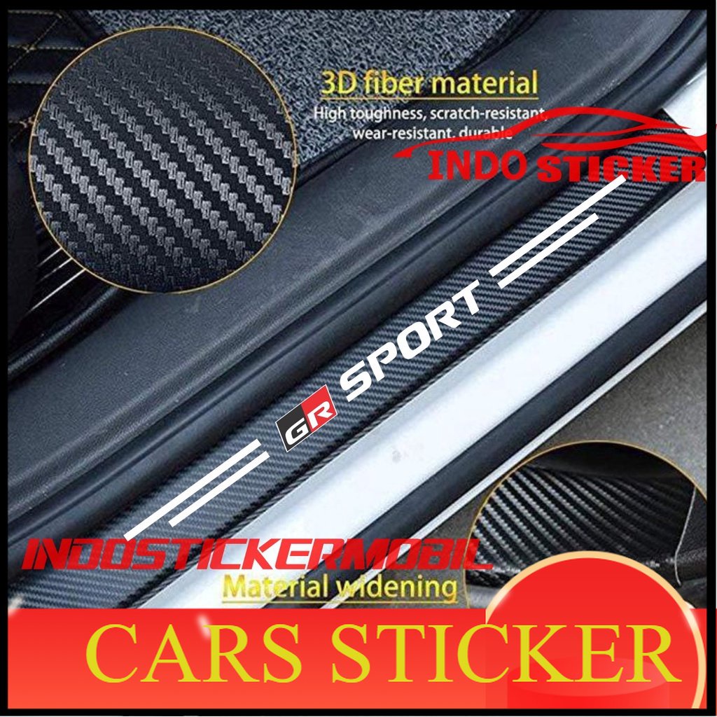 paket sillplate carbon 3d gr sport raize stiker carbon 3d pelindung stiker gazoo racing toyota gr ya