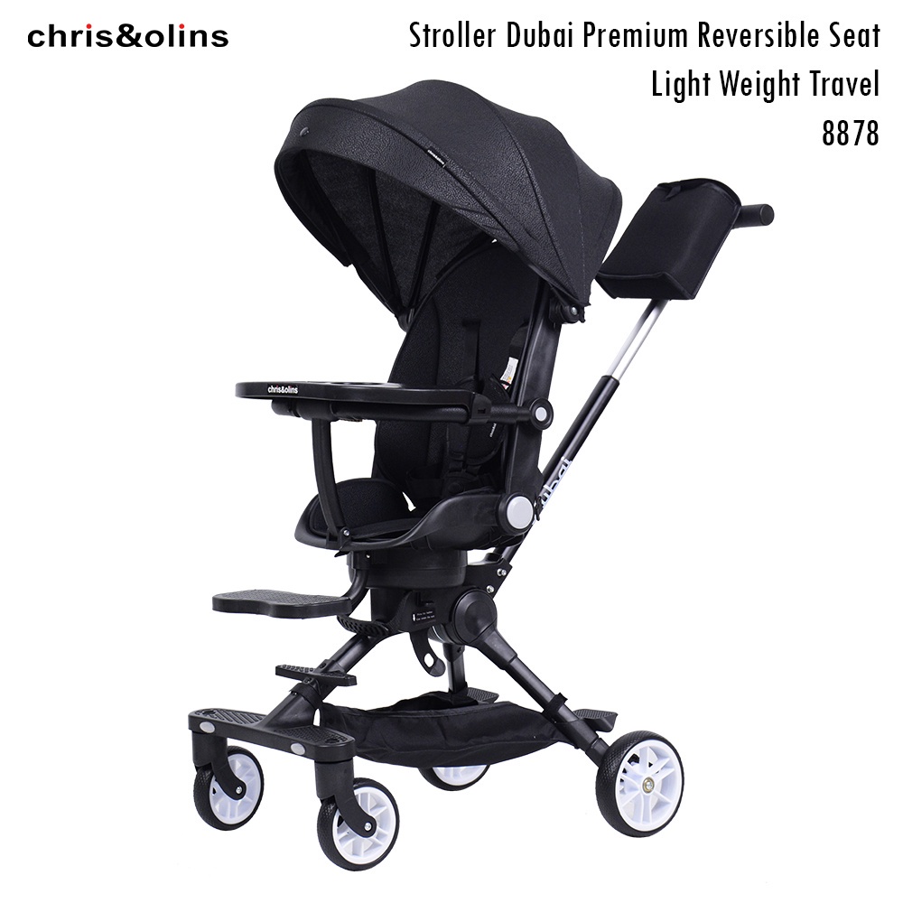 Makassar - ChrisOlins 8878 Stroller Dubai Reversible Light Travel Kereta Dorong