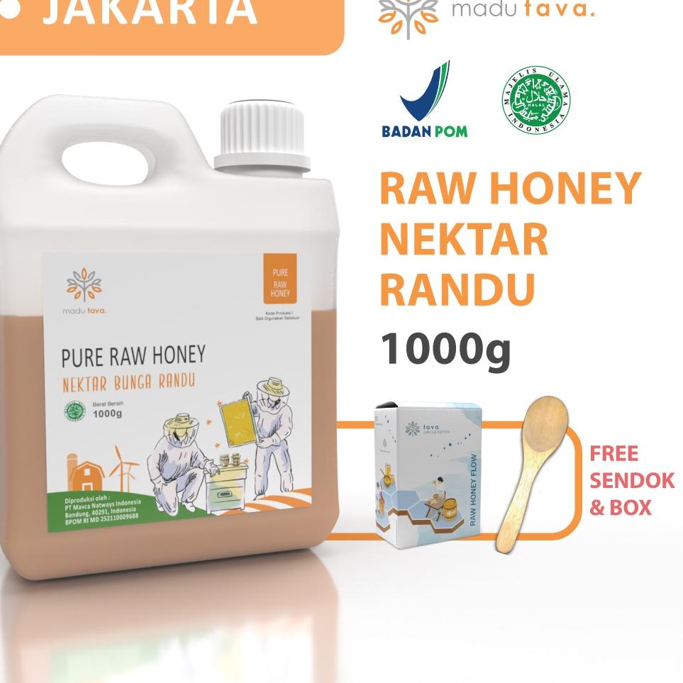 

➮ Murni Asli Tava Nektar Randu 1kg Grade A 100% Alami Pure Natural Raw Honey ✶