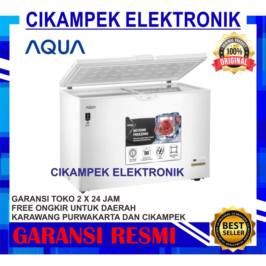 CHEST FREEZER AQUA AQF 400 GC FREEZER BOX AQUA AQF-400GC