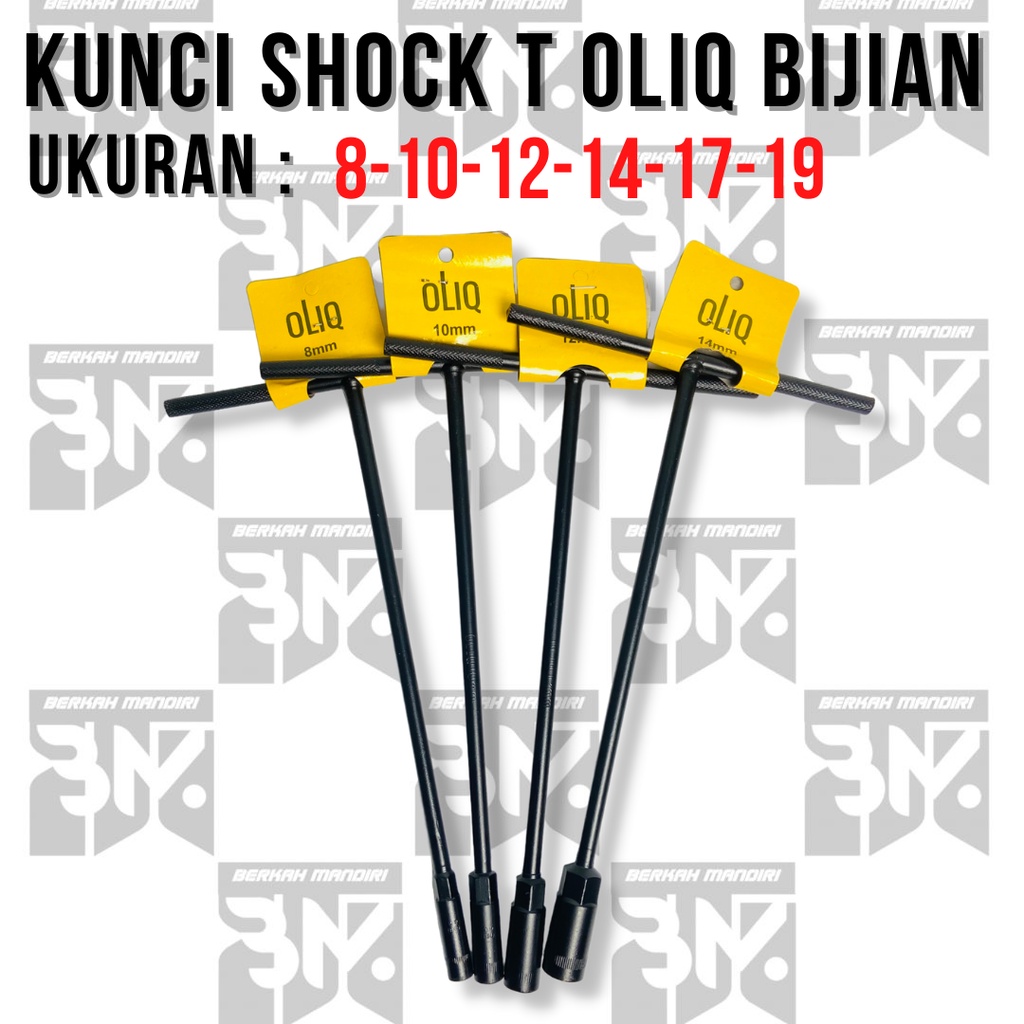 Kunci T sock Sok hitam 4PCS 8 10 12 14 17 19 mm OLIQ Original Asli OLIQ | KUNCI T OLIQ SET 4PCS | MADE | KUAT DAN TAHAN LAMA | RYU TEKIRO