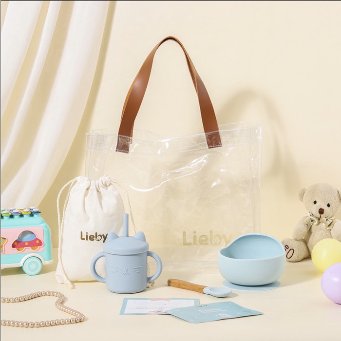 

[Hampers Lebaran] Lieby | GIFT| Perlengkapan MPASI Bayi | Set - A - Blue