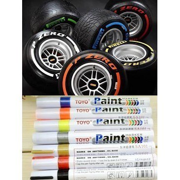 FMFIT waterproof paint pen Spidol Ban Mobil Motor Toyo Paint Marker