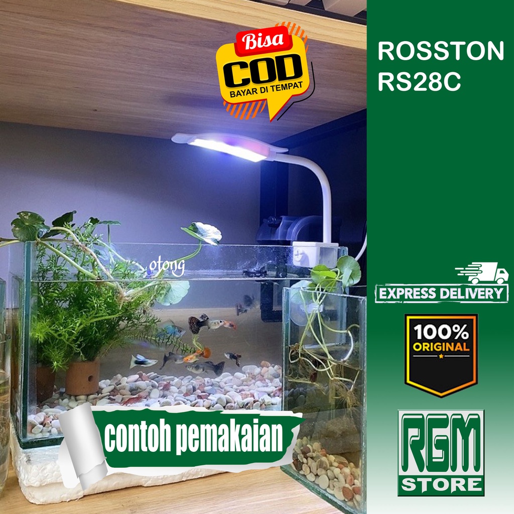 Rosston RS28C RS 28C 28 C Lampu Jepit LED Mini Clip Aquarium Aquascape