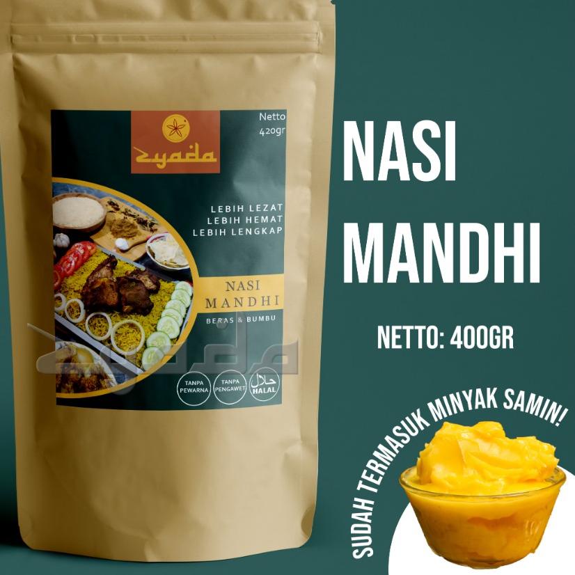 

♦ Nasi Mandhi Instan Zyada 400gr (4-5 Porsi) Beras Bumbu Mandhi Minyak Samin ✽