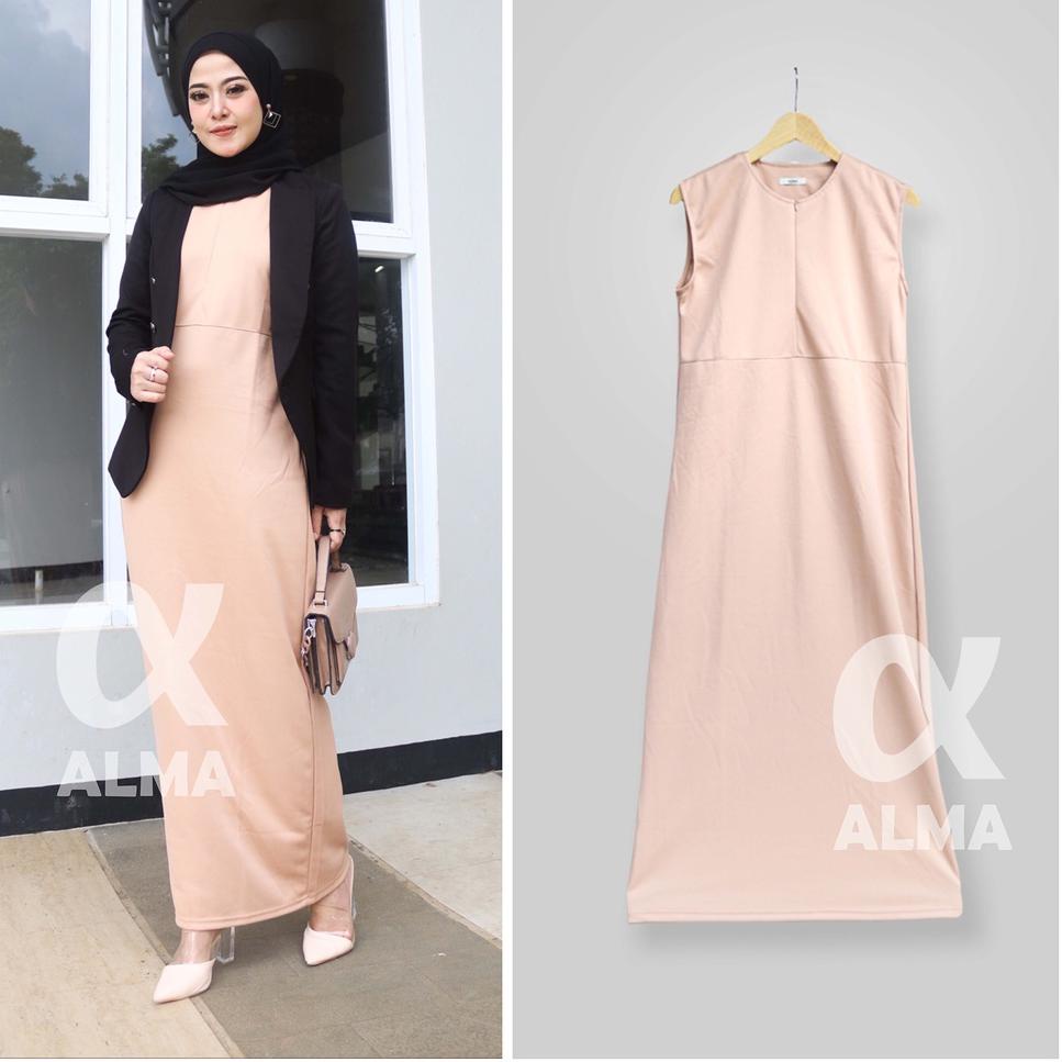 VIRAL [ BEST SELLER ] INNER SPAN WANITA | LONG DRESS BUSUI FRIENDLY | INNER GAMIS TANPA LENGAN