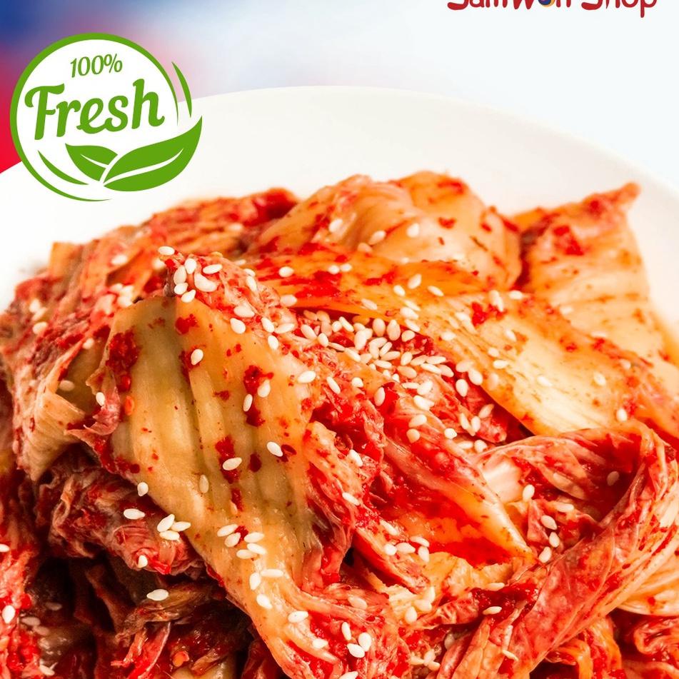 

TERBARU KIMCHI SAWI FRESH PLAZA KOREA 1 KG - ORIGINAL KOREAN FOOD FRESHLY MADE MAKANAN KOREA RASA LEZAT