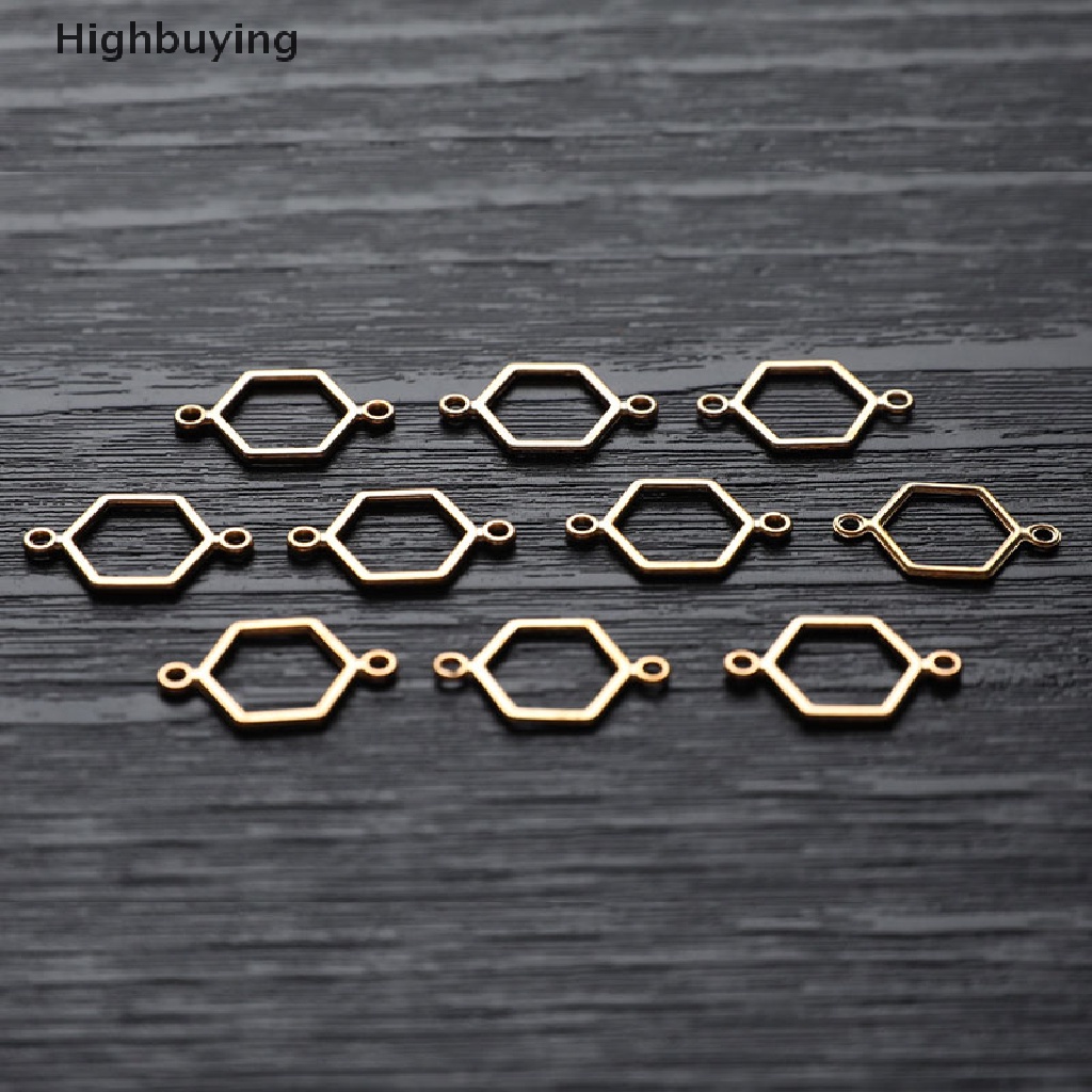 Hbid 40pcs Konektor Sarang Lebah Emas Ch Untuk Membuat Perhiasan Temuan Perhiasan DIY Glory