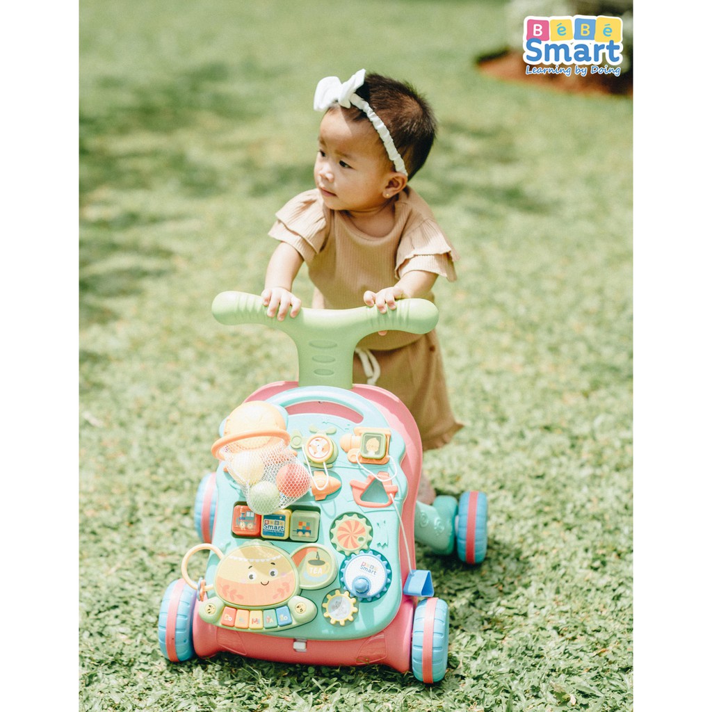 Alat Bantu  Belajar Jalan Bayi Anak Push Activity Walker Bebe Smart Fun Magical Walker + Learning Table