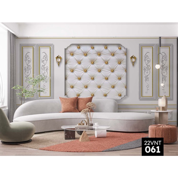 Wallpaper Custom Mural Backdrop Moulding Headboard Klasik Modern