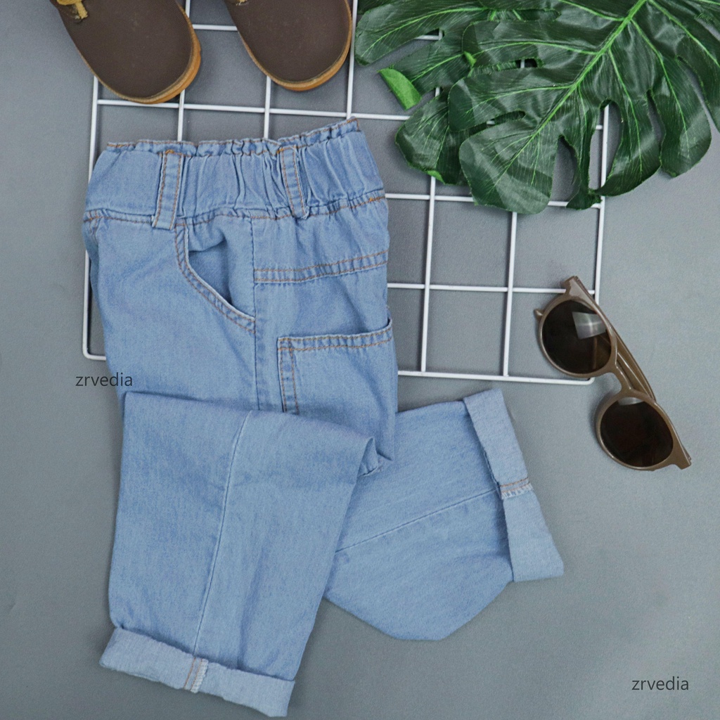 (1-5 Tahun) Zein Denim Highwaits Anak Laki / Celana Boyfriend Laki Perempuan Jeans Celana Panjang Baggy Pants Jins Korea Style Kualitas Import Levis Lepis Anak Cowok Kiosbalitaaprillia
