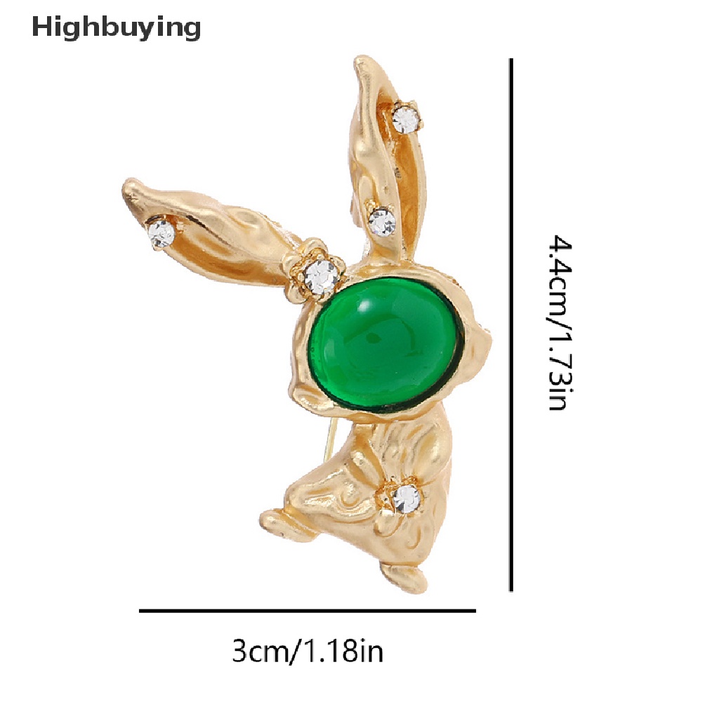 Hbid Cute Rabbit Lapel Pin Dancing Rabbit Bros Untuk Wanita Kualitas Tinggi Cute Bunny Animal Badge Kantor Pesta Bros Pin Hadiah Aksesoris Pernikahan Glory