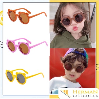 HC Kacamata Anak Beruang Fashion Telinga Beruang Kaca Mata Hitam High Quality Kids Sunglasses Kaca Mata Murah Import